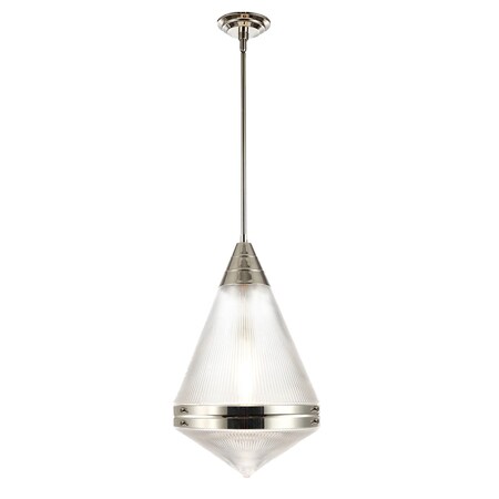 Maxim Lighting Hargreaves 1-Light Pendant, Polished Nickel 10395PRPN